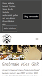 Mobile Screenshot of grabmale-mies.de